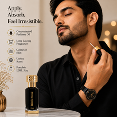 Black Musk Perfume Oil 12ML – Luxury Arabian Musk for Men & Women