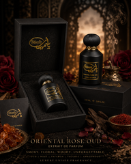 Oriental Rose Oud Extrait De Parfum 100ml – Luxury Long Lasting Unisex Oud Fragrance with Rose, Saffron & Amberwood