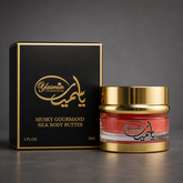 Musky Gourmand Silk Body Butter – Luxury Deep Moisturizing Body Cream for Dry Skin | Soft Musky Fragrance | 30g