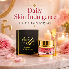 Rosy Silk Body Butter 30g– Luxury Rose Body Cream for Deep Hydration & Silky Smooth Skin