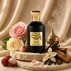 Feeling Extrait De Parfum 100ml (3.4 fl oz) – Luxury Unisex Perfume with Rose, Litchi & Vanilla | Long Lasting Floral Woody Musk Fragrance