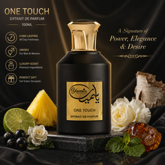 One Touch Extrait De Parfum 100ml – Luxury Long Lasting Fruity Woody Smoky Unisex Perfume for Men & Women