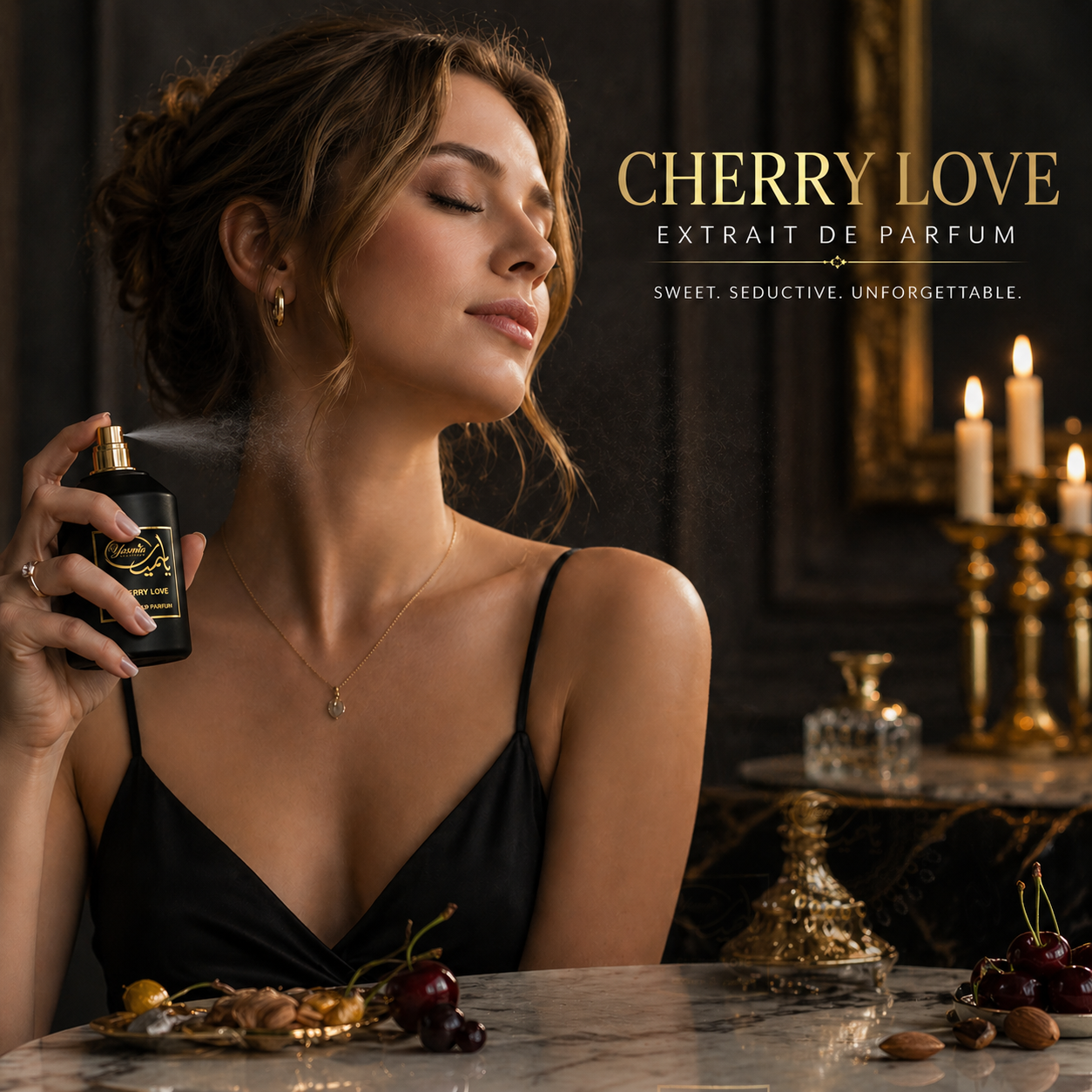 Cherry Love Extrait de Parfum 100ml – Sweet Cherry & Almond Luxury Perfume | Long Lasting Unisex Fragrance