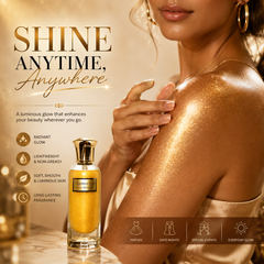 Glamorous Body Shimmer – Luxury Radiant Glow Oil with Fruity Floral Fragrance | Long-Lasting Illuminating Body Mist for Silky, Glowing Skin