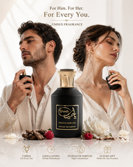Oriental Rose Oud Extrait De Parfum 100ml – Luxury Long Lasting Unisex Oud Fragrance with Rose, Saffron & Amberwood