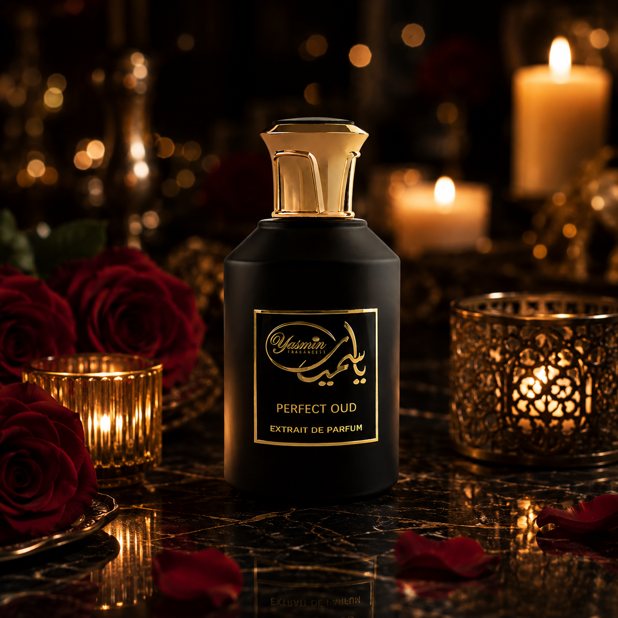 Perfect Oud Extrait de Parfum 100ml – Luxury Oud & Rose Unisex Perfume | Long Lasting Vanilla Amber Night Fragrance