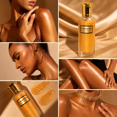 Glamorous Body Shimmer – Luxury Radiant Glow Oil with Fruity Floral Fragrance | Long-Lasting Illuminating Body Mist for Silky, Glowing Skin